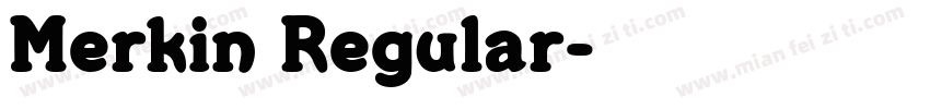 Merkin Regular字体转换